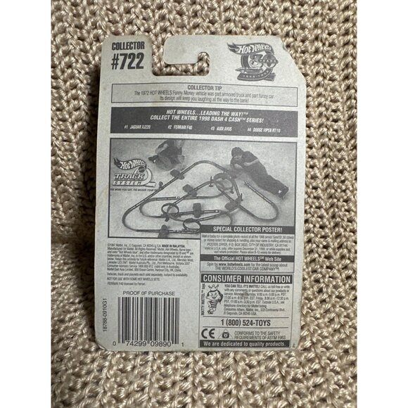 Hot Wheels Ferrari F40 Dash 4 Cash Series Collector #722 - Picture 2 of 2